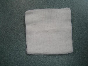 Gauze pad for bleeding injuries